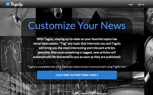 Tagzly Landing Page